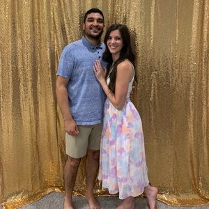 V ery J water color midi skirt